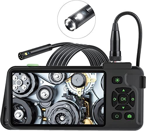 【新品】ファイバースコープ 7.8mm 2レンズ 4.5インチIPS液晶スクリーン デジタル内視鏡 録音 録画 1080P HD デュアルレンズ 7.8MM極細いスネークカメラ IP67防水カメラ ボアスコープ LEDライト付き 工業用内視鏡 4087e1f1