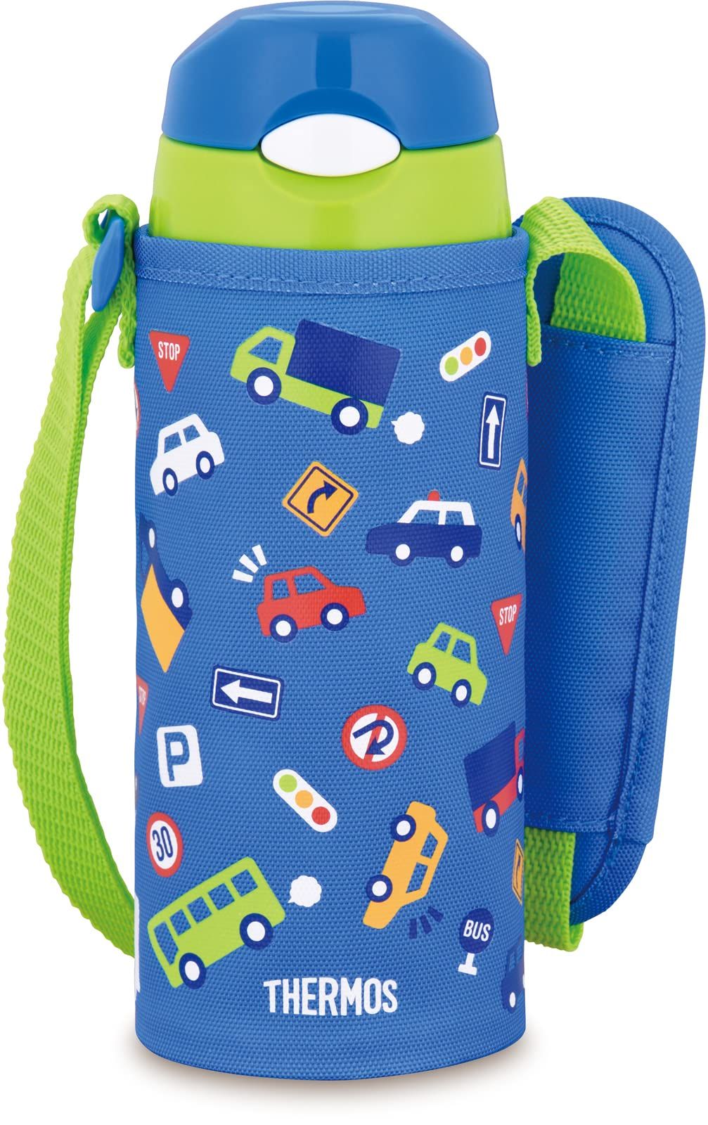 新品 サーモス 水筒 真空断熱ストローボトル 400ml ブルーグリーン 子供用 通園通学 保冷専用 FHL-403F BLGR
