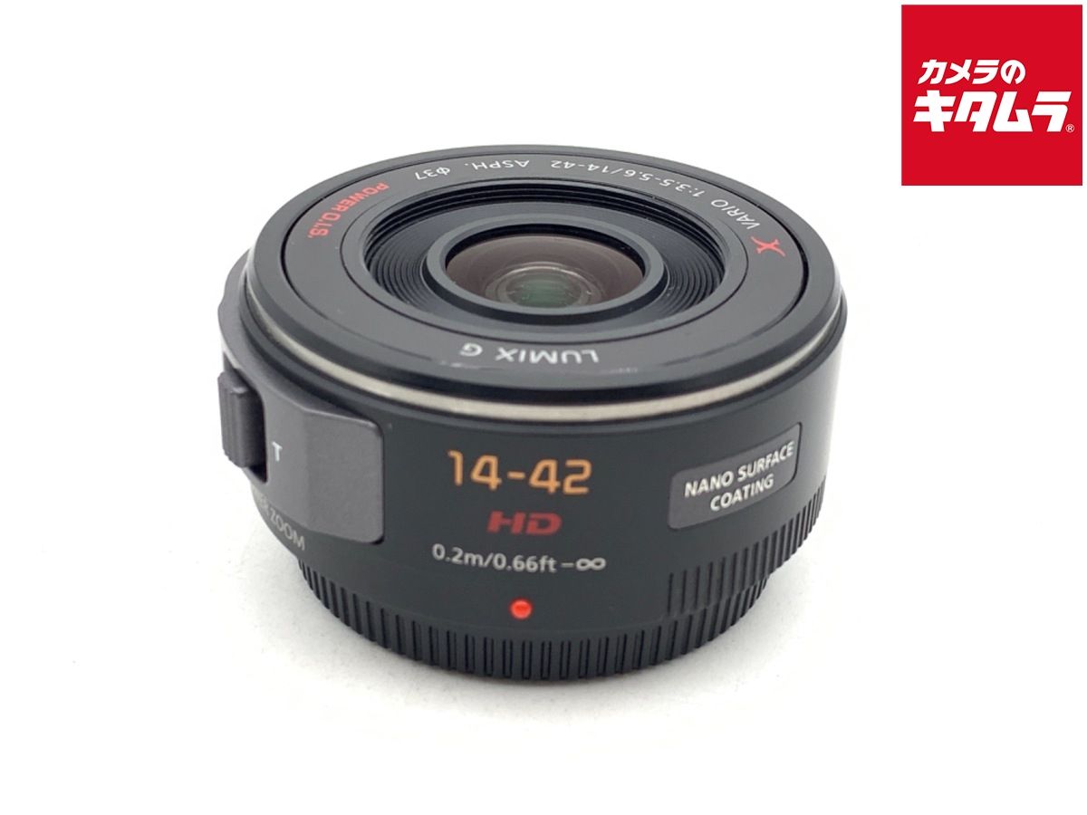 【中古】 【並品】 パナソニック LUMIX G X VARIO PZ 14-42mm/F3.5-5.6 POWER O.I.S. [H-PS14042] ブラック