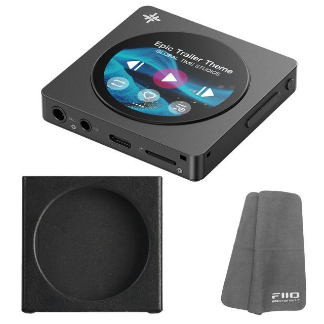 《5/22発売》 FIIO デジタルオーディオプレーヤー Snowsky DISC ブラック + 専用ケース SK-DISC ブラック セット《ロゴ入りクロスプレゼント》