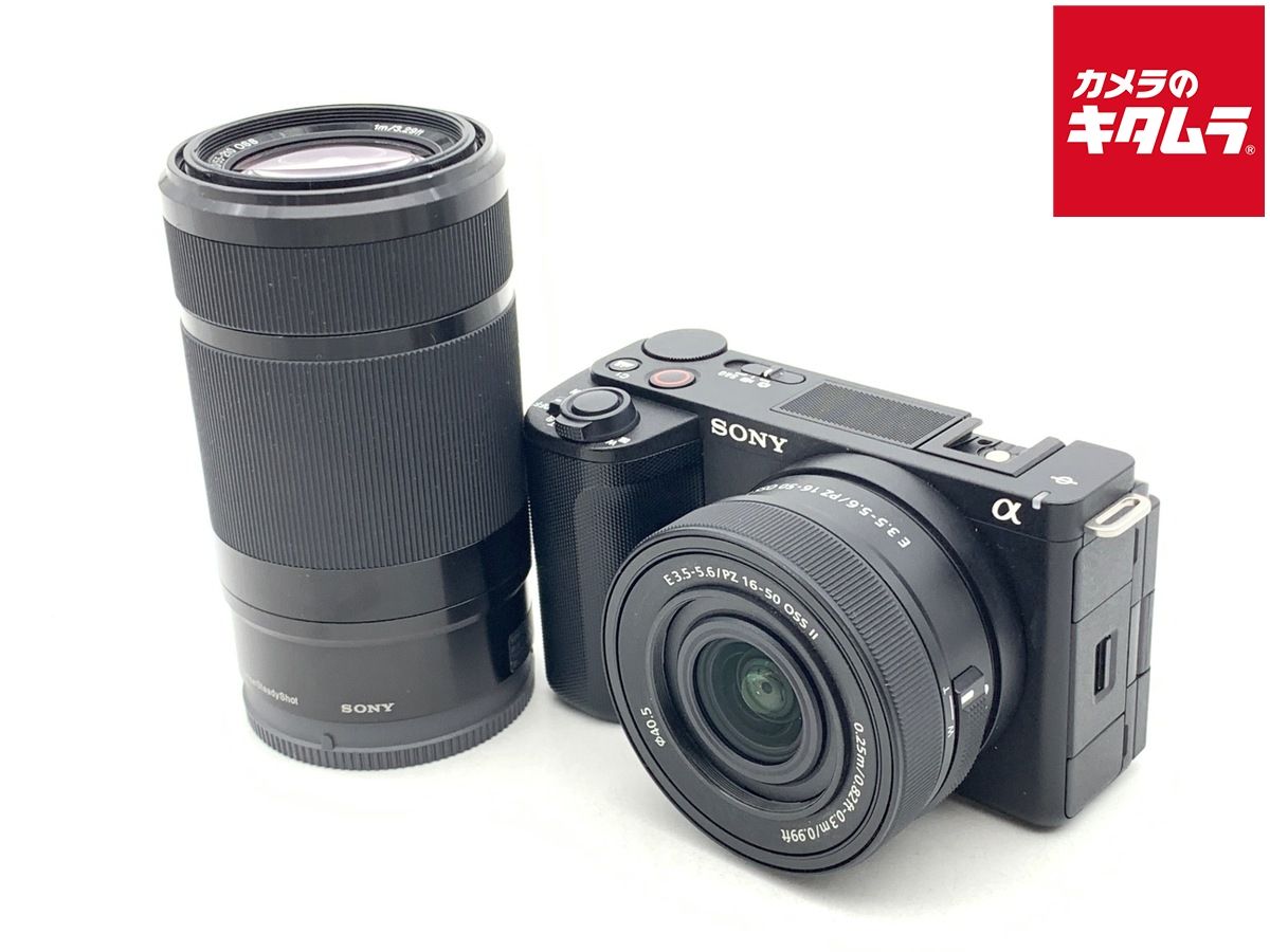 【中古】 【並品】 ソニー VLOGCAM ZV-E10 II ダブルズームレンズキット ブラック [ZV-E10M2X B]