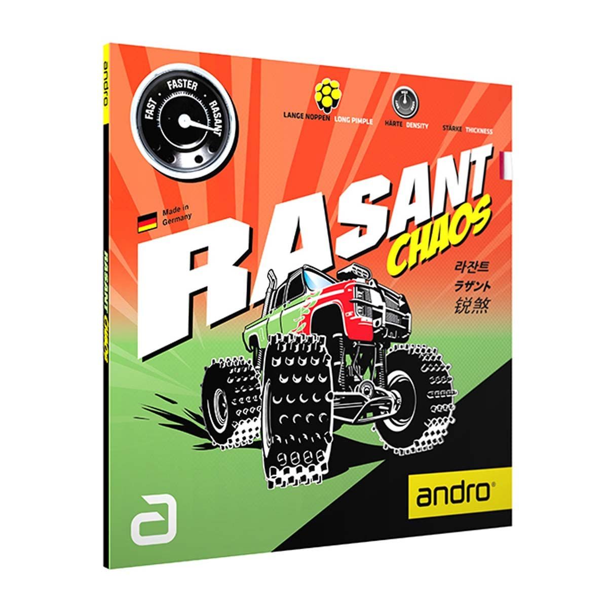 新品 andro 卓球 粒高ラバー ラザントカオス 112279 アカ(RD) 0.5