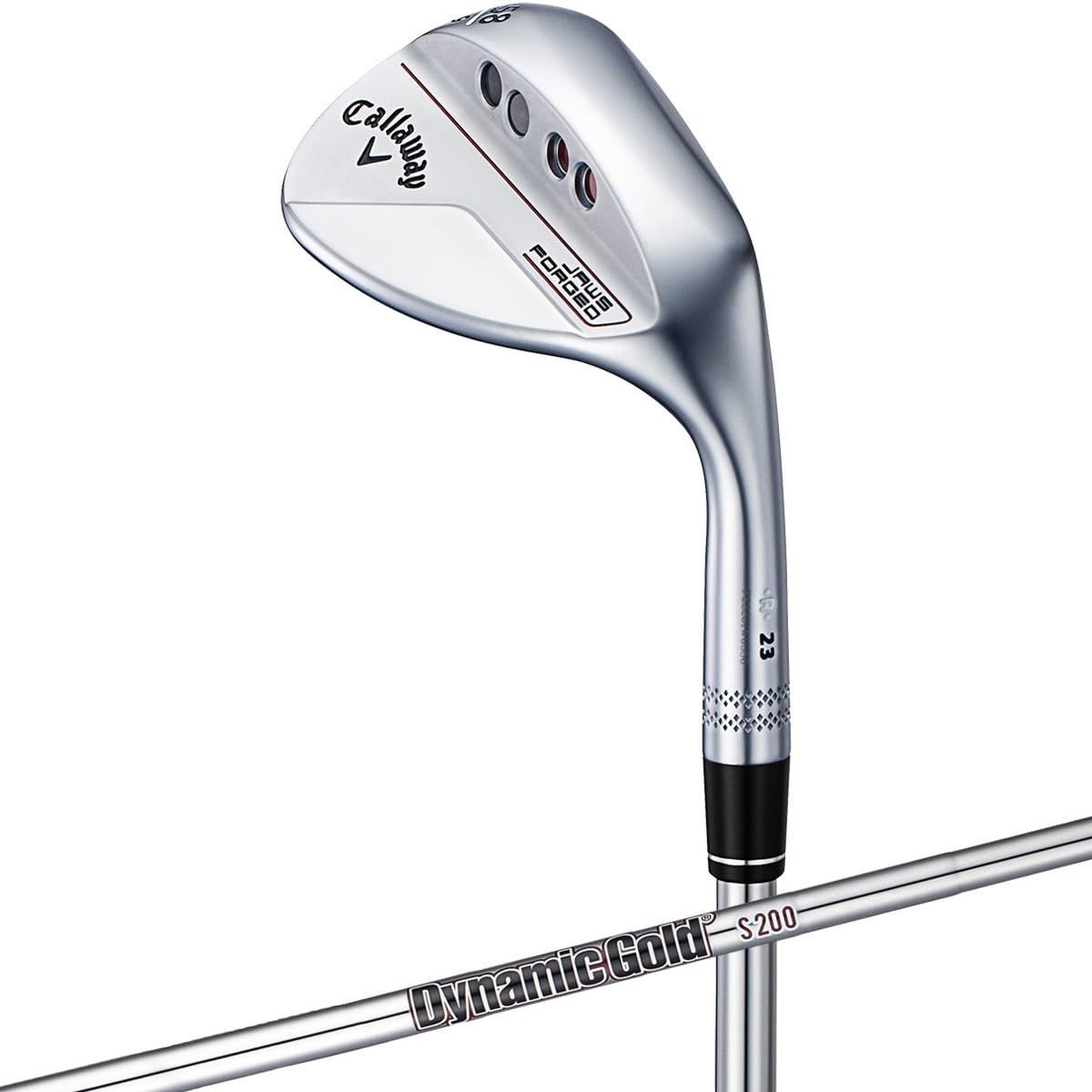 新品 キャロウェイ(Callaway) 右用 ウェッジ JAWS FORGED 23 CRM ([ロフト]56度[バウンス角]12度 Dynamic Goldバーガンディ(S200) 35.25インチ) クロムメッキ メンズ