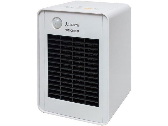 新品 TEKNOS ミニセラミックファンヒーター人感700W ホワイト TST-708