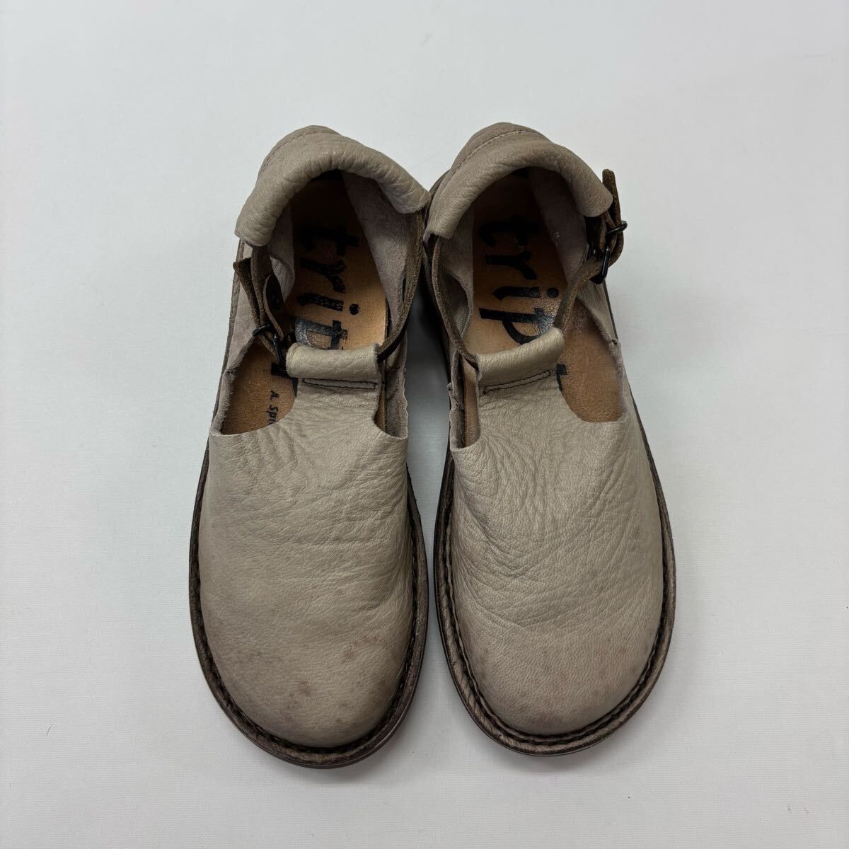 trippen トリッペン Air smog Tストラップレザーシューズ　37 trippen トリッペン Air Smog ストラップ レザー シューズ サイズ 35
