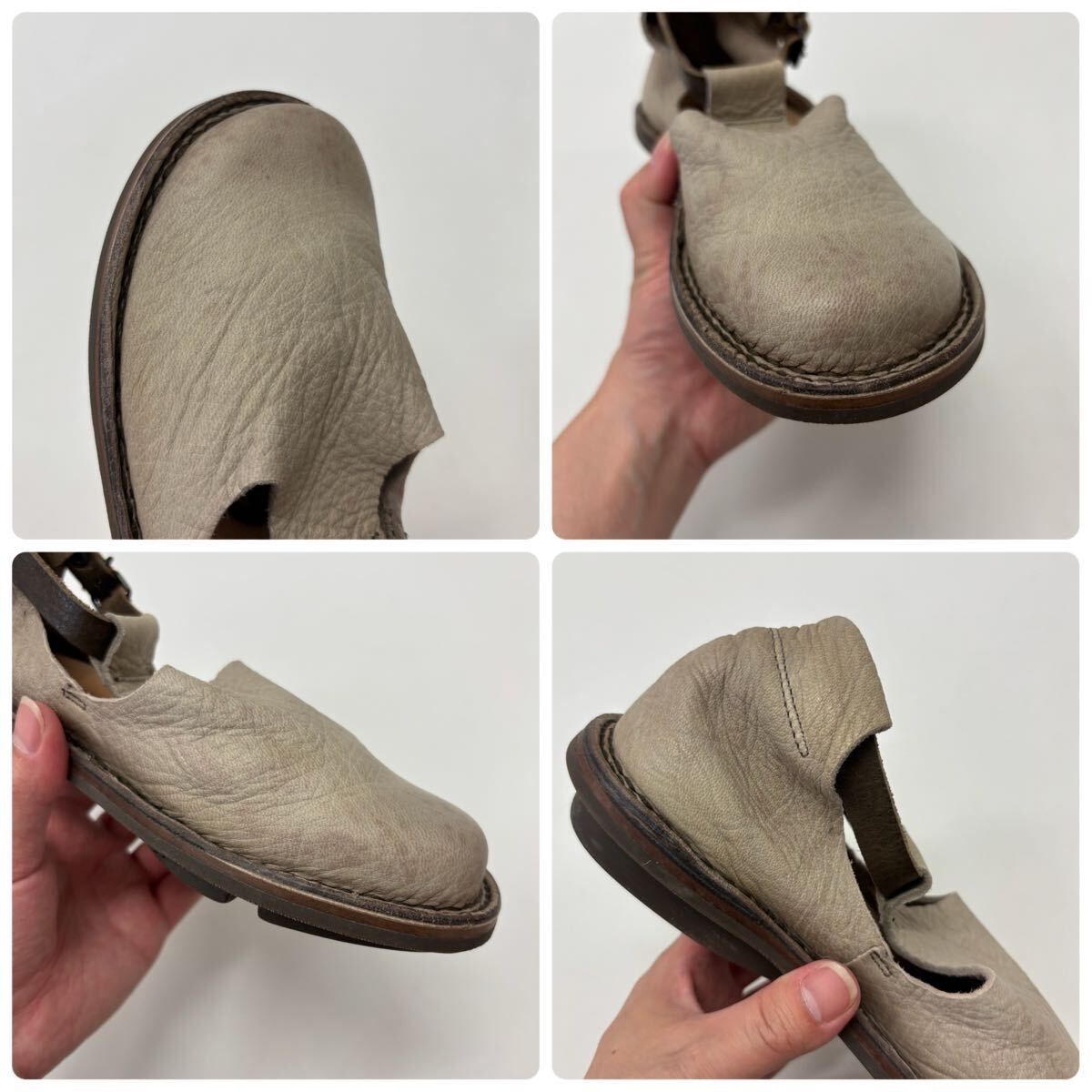 trippen トリッペン Air smog Tストラップレザーシューズ　37 trippen トリッペン Air Smog ストラップ レザー シューズ サイズ 35