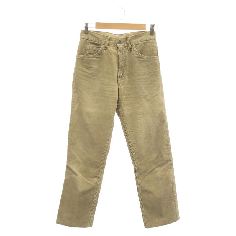 【中古】70～80s ヴィンテージLEVI'S USA製 コーデュロイパンツ TALON42ジップ ボタン裏3 サイズ表記なし 約68cm ベージュ リーバイス[91][240091409255] 中古】70～80s ヴィンテージLEVI'S USA製 コーデュロイパンツ TALON42