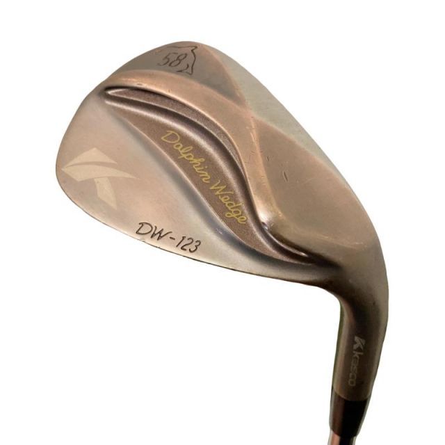 【中古】 キャスコ Dolphin Wedge DW-123 Copper 58° ウェッジ WG 純正特注シャフト (フレックスS) メンズ 男性用 右利き 右用 Cランク ゴルフクラブ