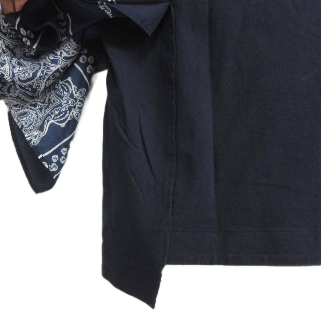 サカイ sacai 19SS バンダナドッキング 半袖 カットソー ペイズリー柄