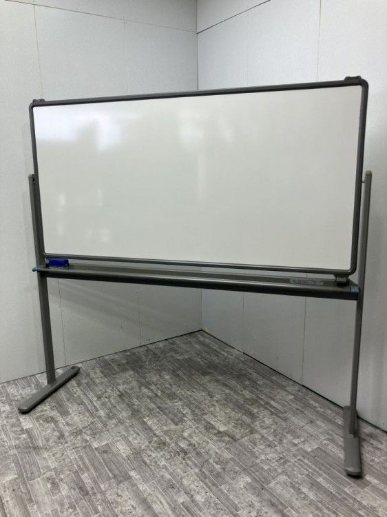【中古品】コクヨ 脚付両面ホワイトボード グレー