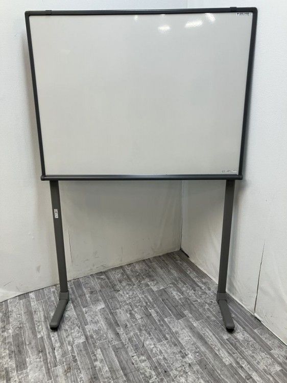 【中古品】コクヨ 脚付片面ホワイトボード グレー