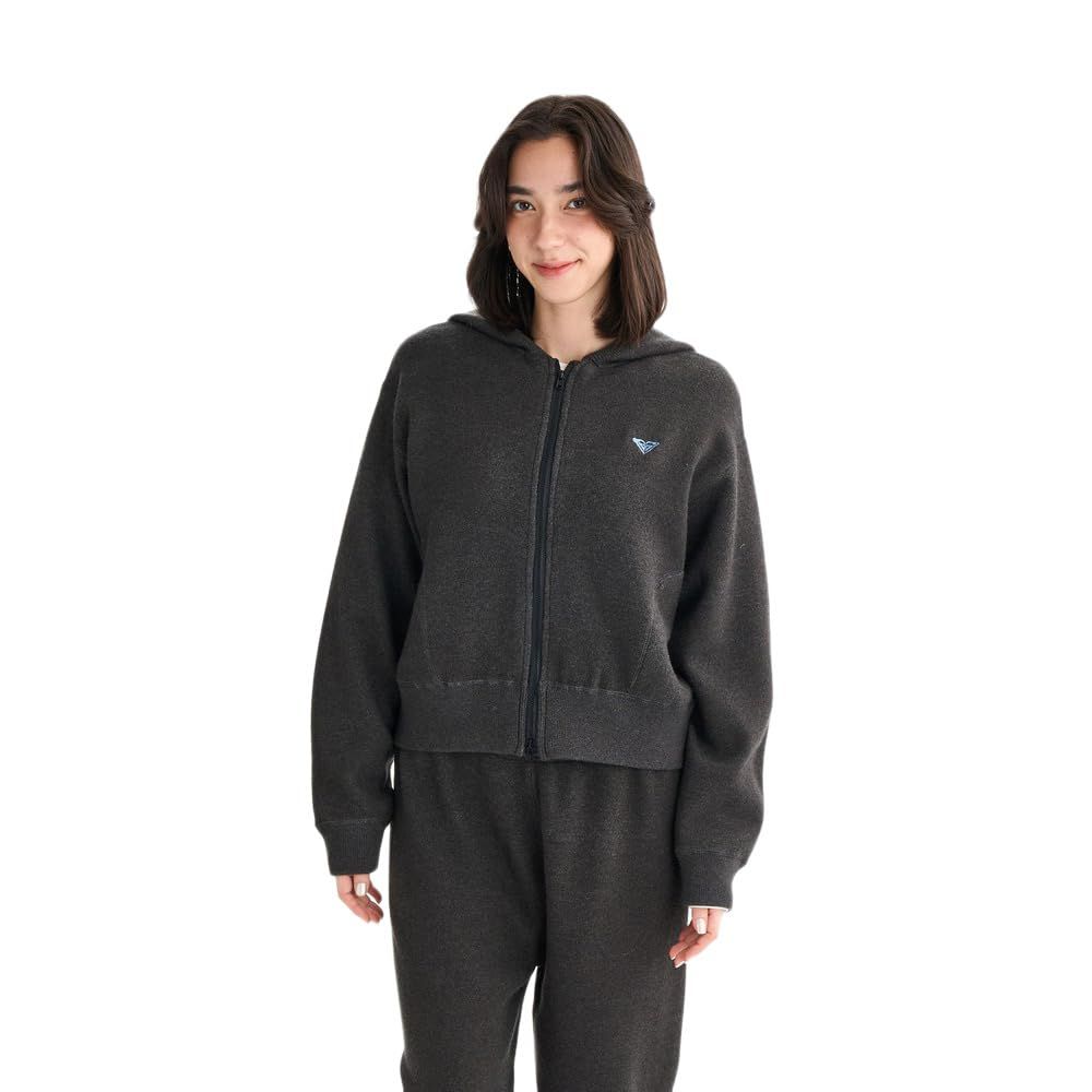 新品 [ロキシー] フード付きトレーナー HEART WAVE KNIT HOODIE レディース CHA