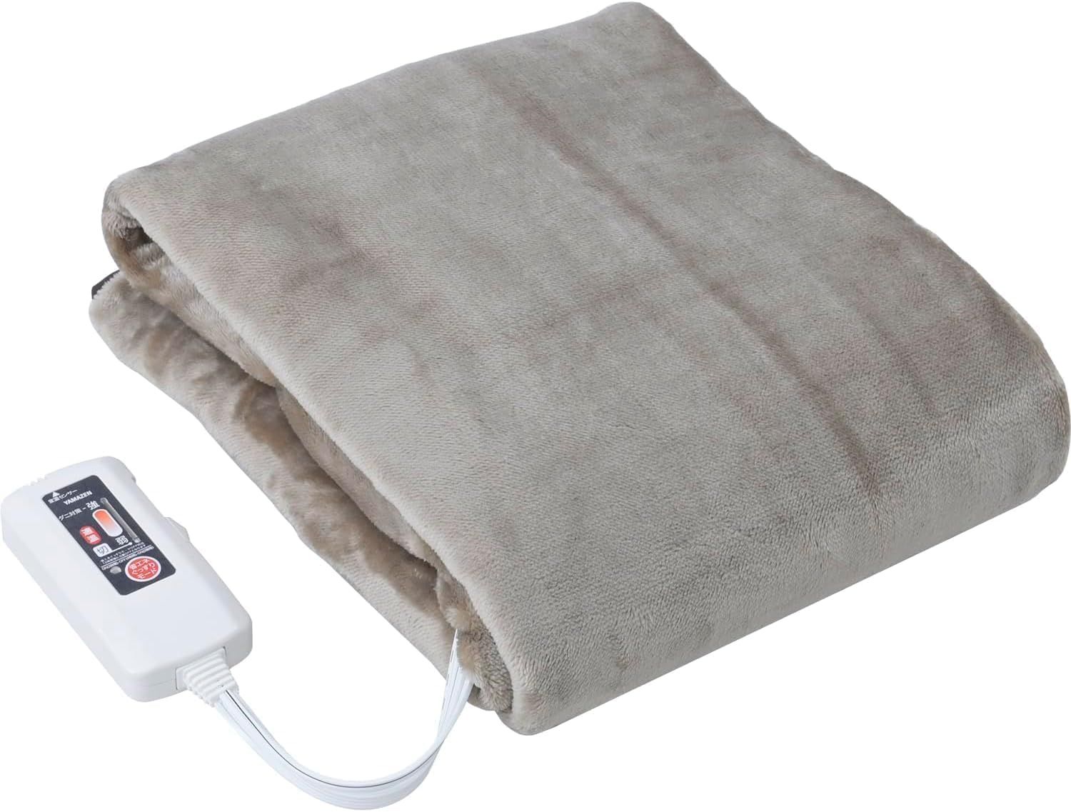 新品 [山善] 電気毛布 敷き 電気敷毛布 140×80cm シングル 洗える フランネル 省エネぐっすりモード搭載 抗菌 防臭 ダニ対策機能 室温センサー オートオフタイマー付 YMS-FKPTS42