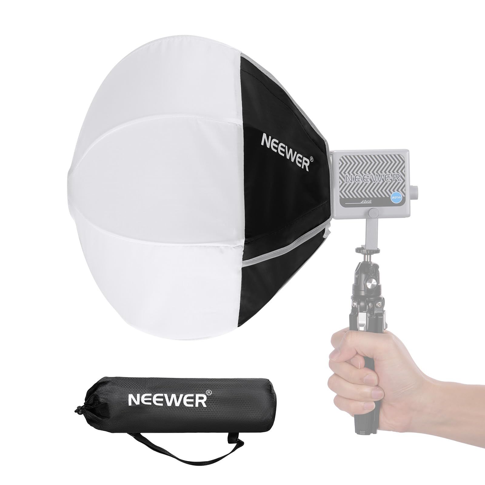 新品 NEEWER ランタンソフトボックス コンパチブルHS60B HS60C Pro FS100B FS60C HB60B LEDビデオライト 12/30cmクイックリリース 360°全方向ミニライトディフューザー（Bowensマウント非対応）スタジオ撮影