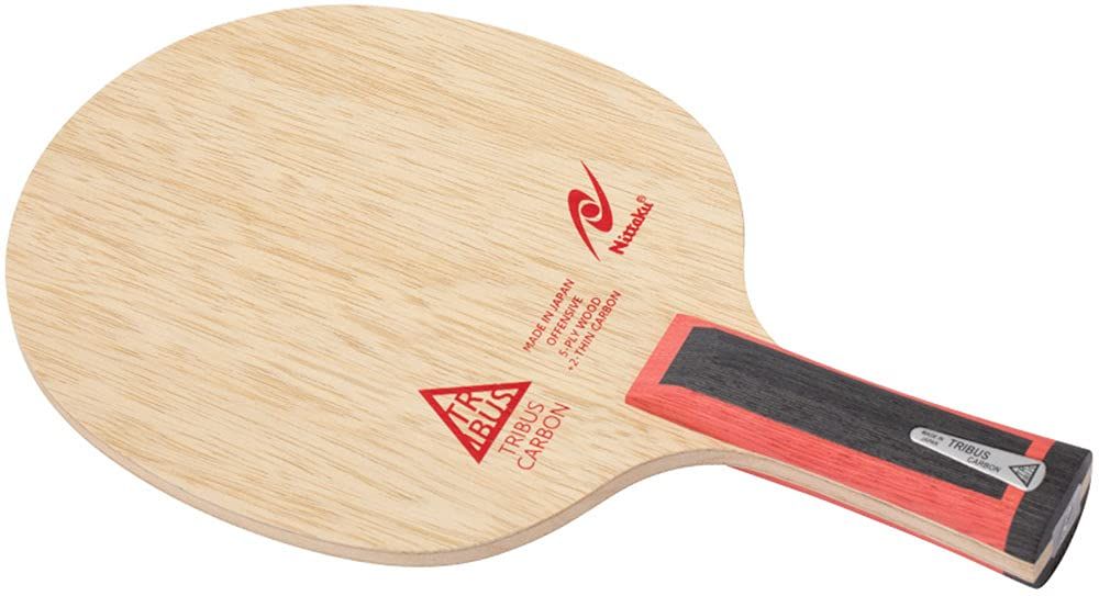 新品 ニッタク(Nittaku) 卓球ラケット トリバスカーボン シェークハンド 攻撃用 5枚合板 フレア レッド NC0472