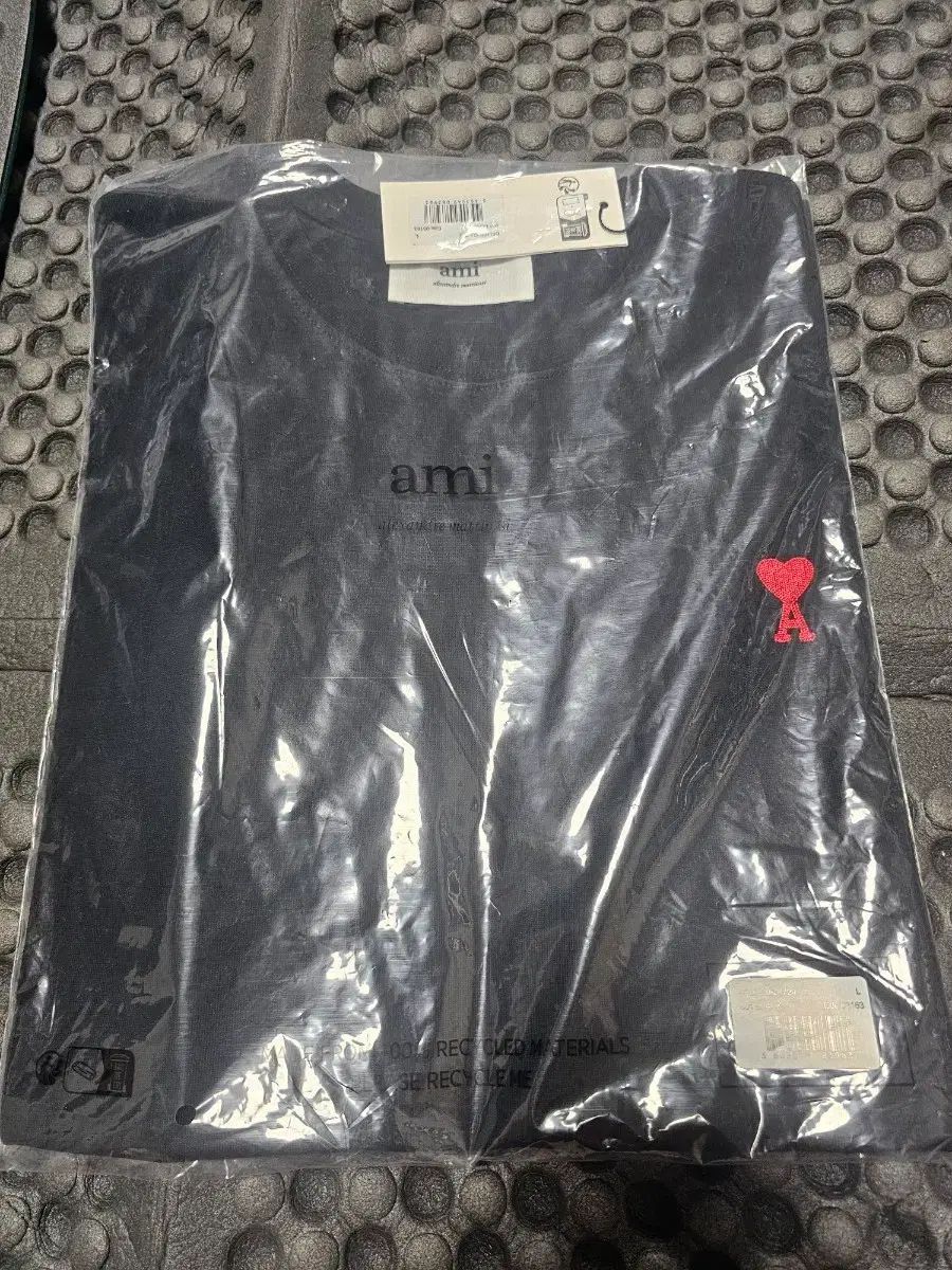 アミ スモール ハート ブラック 半袖 Tシャツ 新品 L