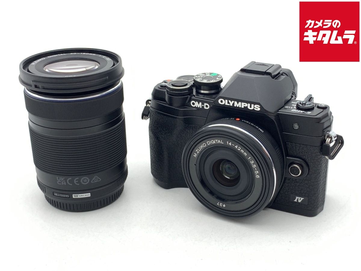 【中古】 【良品】 オリンパス OM-D E-M10 MarkIV EZダブルズームキット ブラック