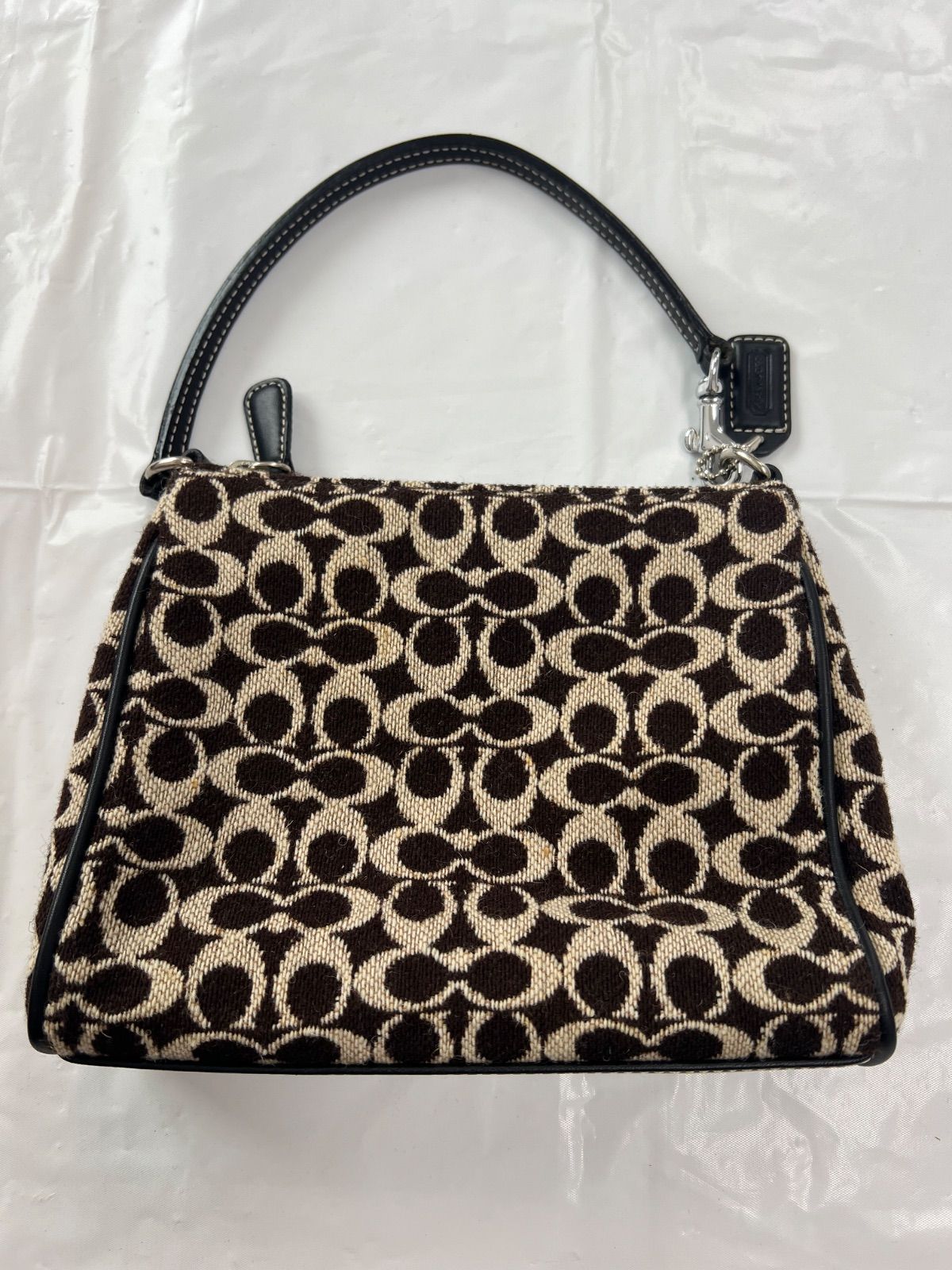 COACH コーチ 8132 シグネチャー ハンドバッグ ミニポーチ