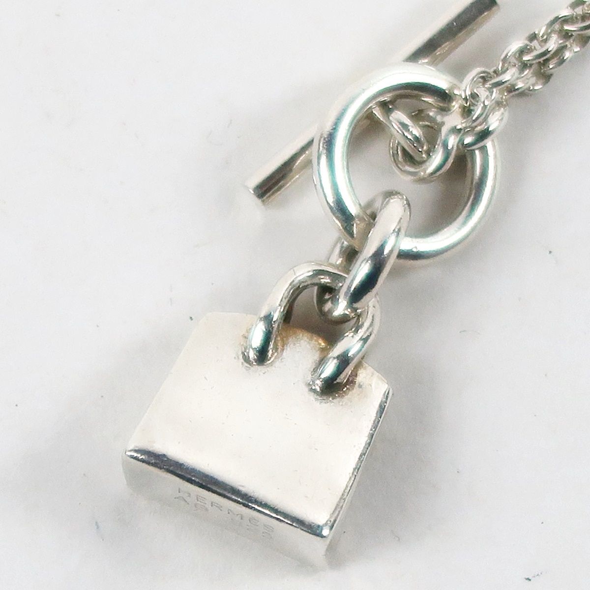 美品】HERMES エルメス アミュレット ケリーネックレス 12.8g