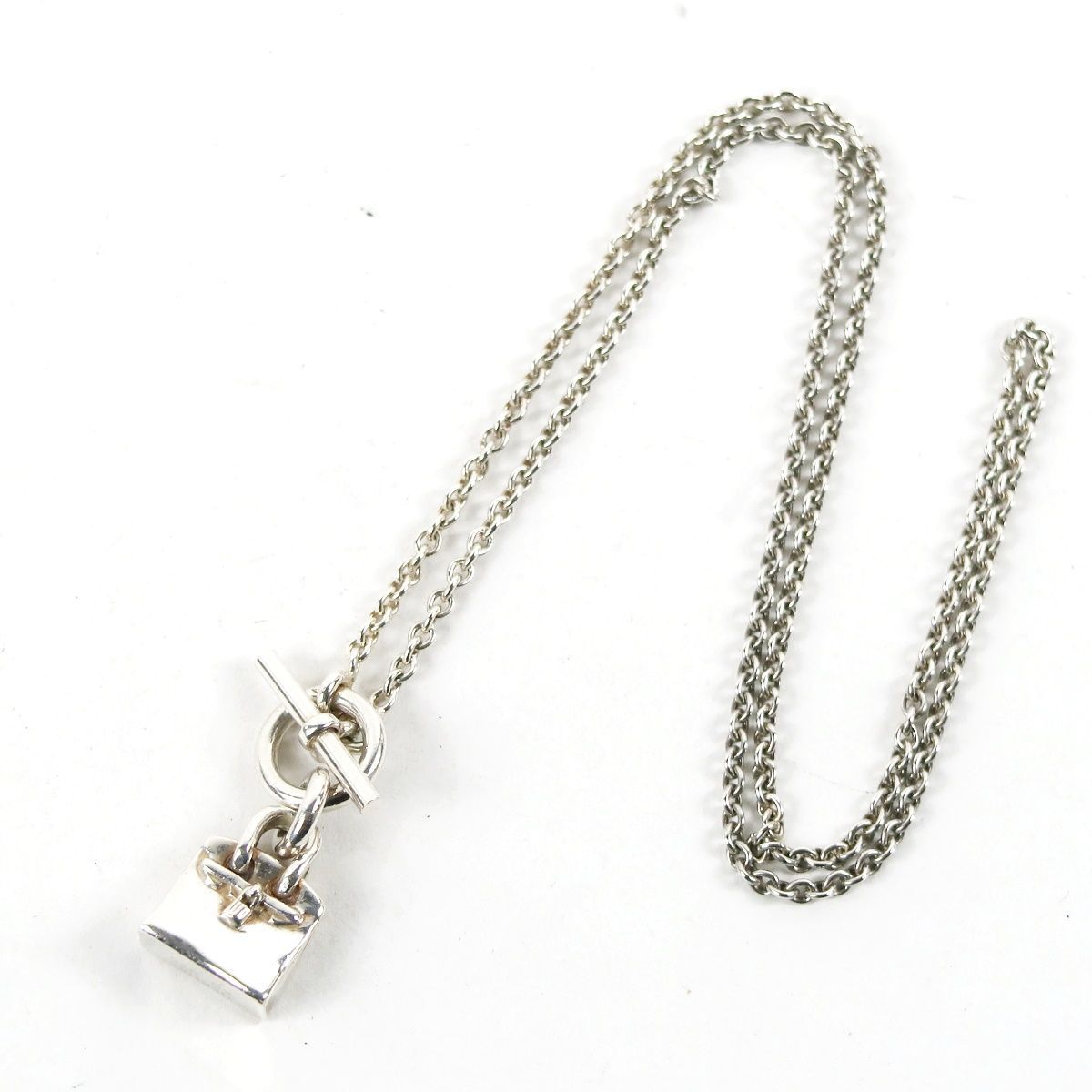 美品】HERMES エルメス アミュレット ケリーネックレス 12.8g 