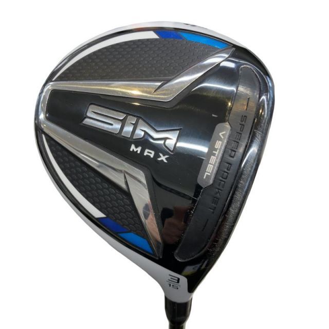 【中古】 テーラーメイド SIM MAX 3W フェアウェイウッド FW TENSEI BLUE TM50(FW) (フレックスSR) メンズ 男性用 右利き 右用 Cランク ゴルフクラブ