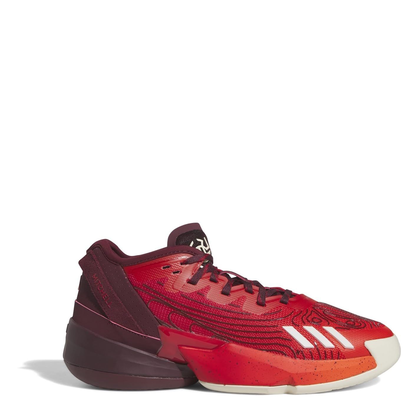 新品 [adidas] ユニセックス D.O.N. Issue 4 HR0725 ベタースカーレット/ホワイト 28.0cm