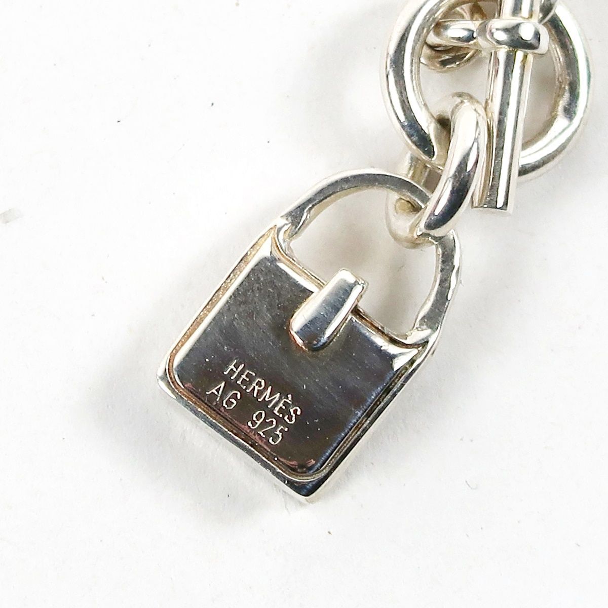 美品】HERMES エルメス エブリン ネックレス H シルバー 925刻印