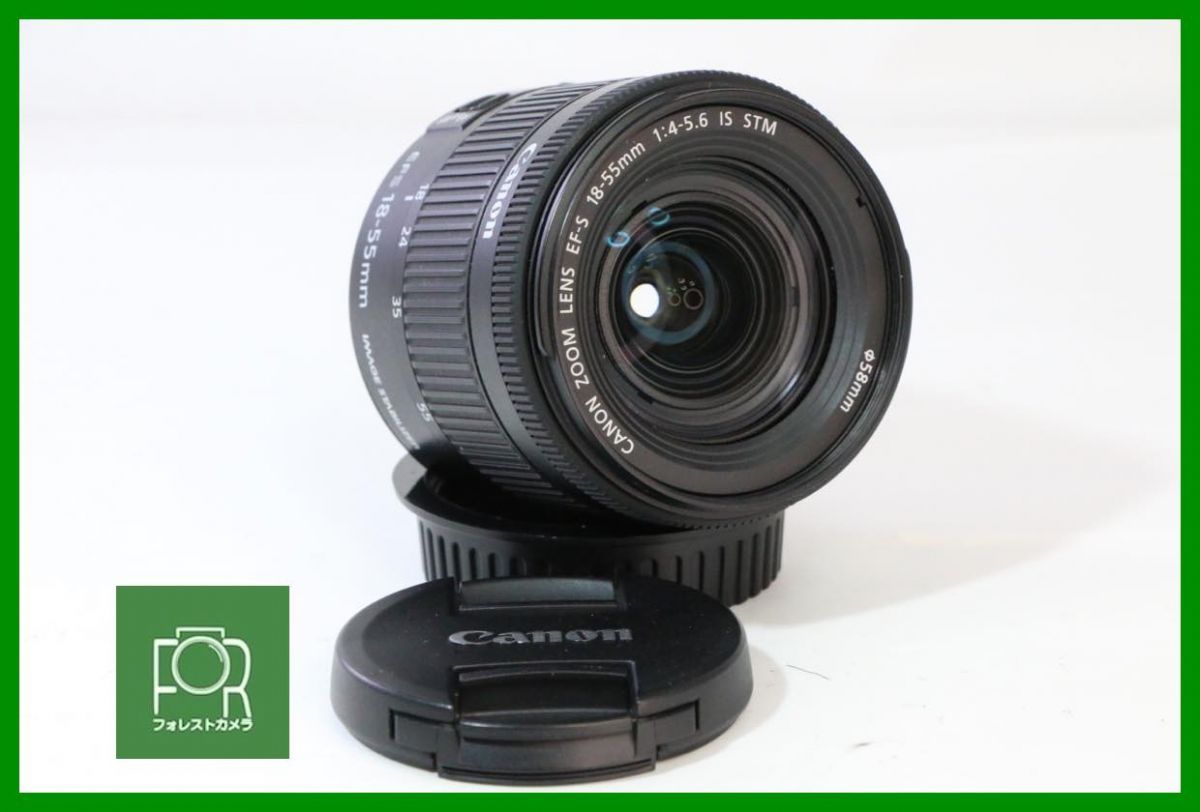 【動作保証・点検済】極上品■Canon EF-S 18-55mm F4-5.6 IS STM 1742007736■前後キャップ付き■5286