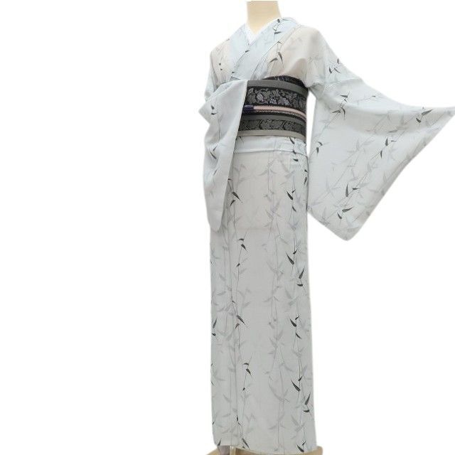百華❀Y4975◇美品 洗える夏着物 絽 笹 トールサイズ 小紋 - メルカリ