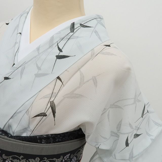 百華❀Y4975◇美品 洗える夏着物 絽 笹 トールサイズ 小紋 - メルカリ