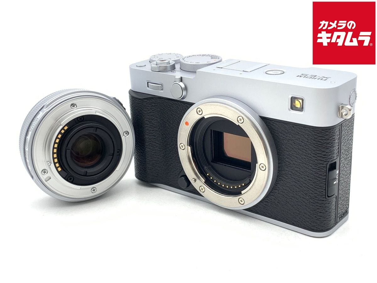 【中古】 【良品】 フジフイルム X-E5 XF23mm レンズキット シルバー