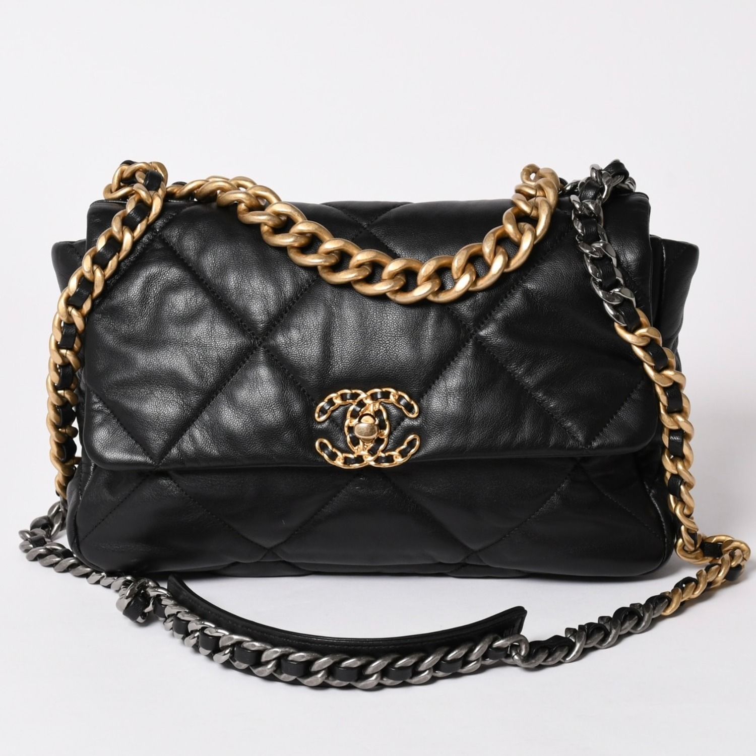 極美品 CHANEL シャネル CHANEL19 LARGE シャネル19 ラージ チェーン 