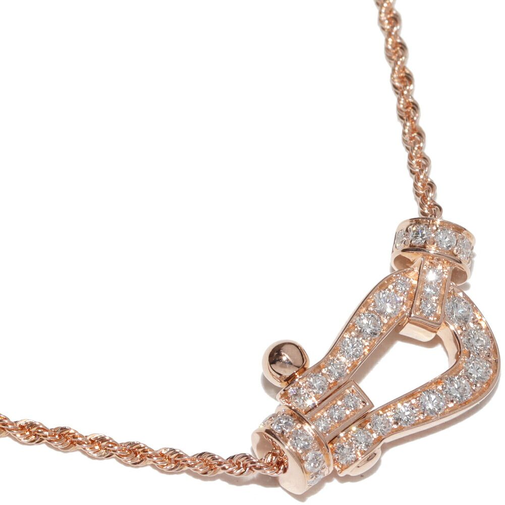 フレッド ペンダントネックレス K18PG ダイヤ32P(約0.35ct) フォース10 ペンダントネックレス ミディアムモデル 7B0234