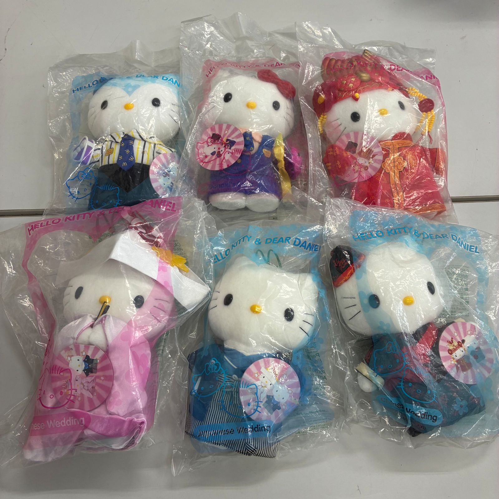 ★希少 レア 2000年 マクドナルド キティ ダニエル ぬいぐるみ 6個