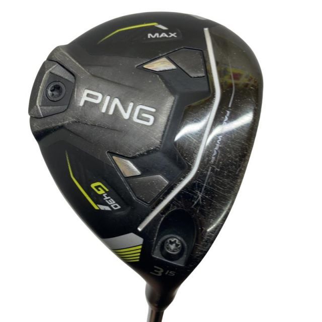 【中古】 ピン G430 MAX 3W フェアウェイウッド FW 純正特注シャフト (フレックスS) メンズ 男性用 右利き 右用 Cランク ゴルフクラブ