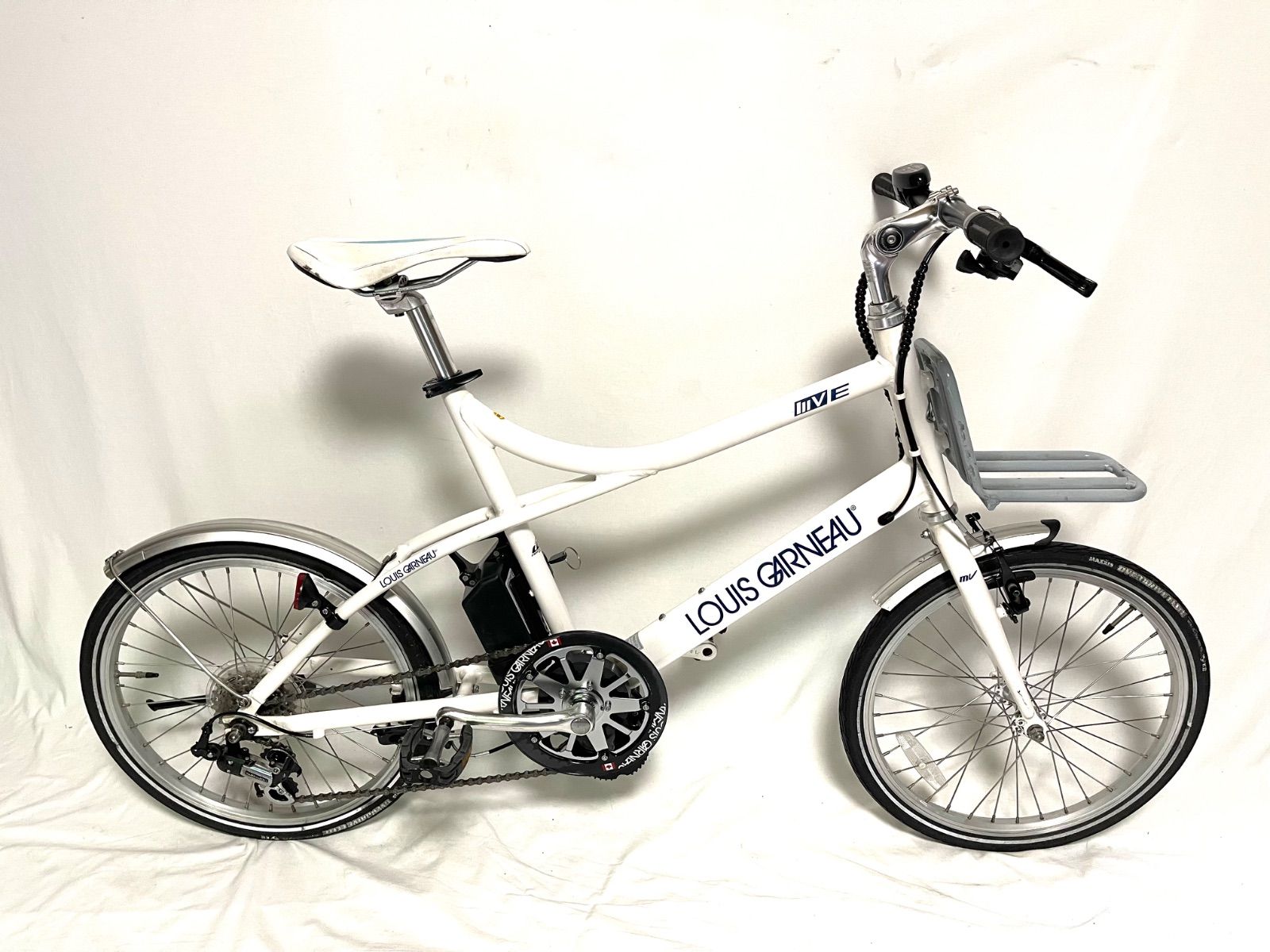 0349【動作確認済】送料無料 ルイガノ LOUIS GARNEAU 電動アシスト自転車 MVE 2.4Ah SHIMANO 7速