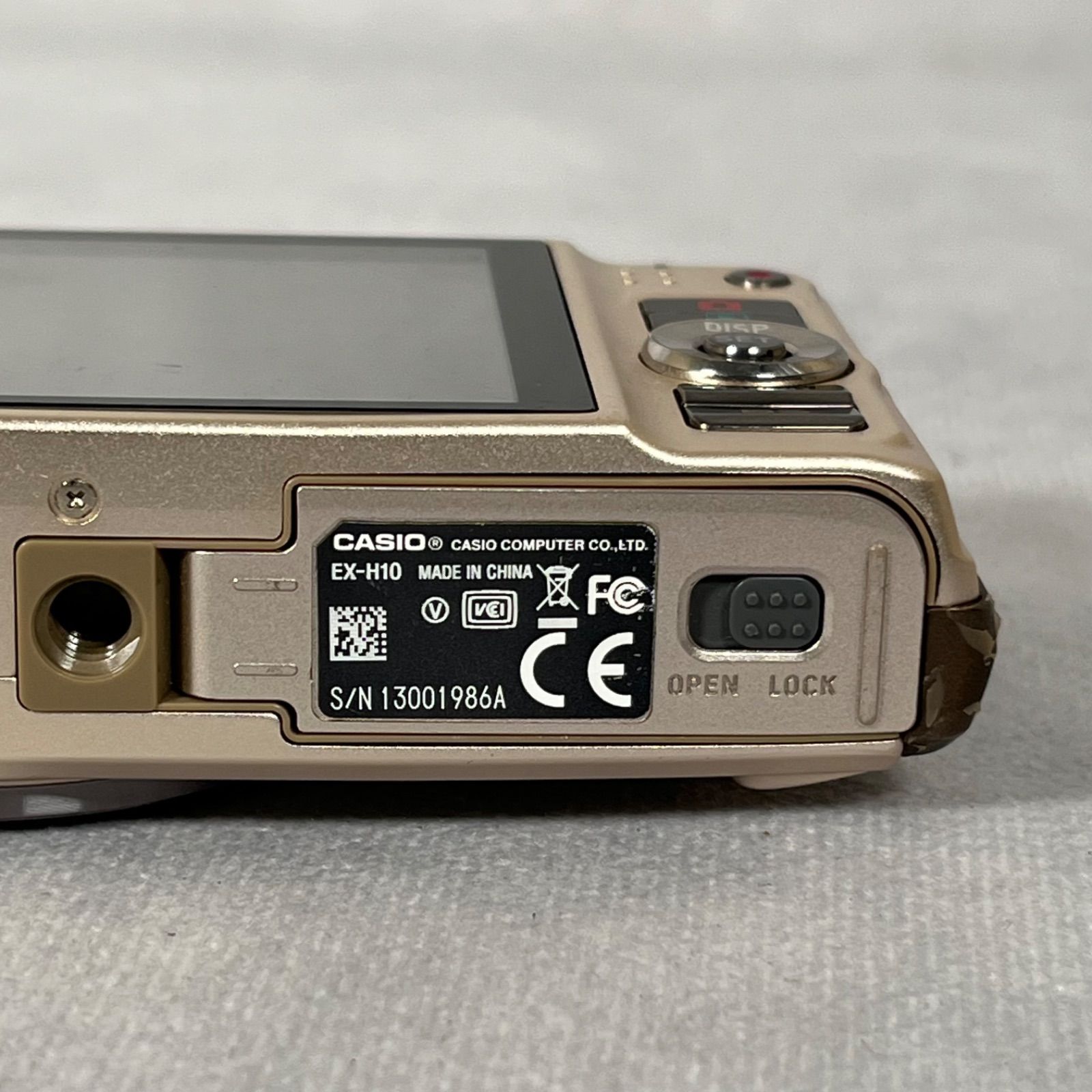 CASIO EXILIM EX-H10 美品 動作確認済 デジカメ ゴールド EX-H10
