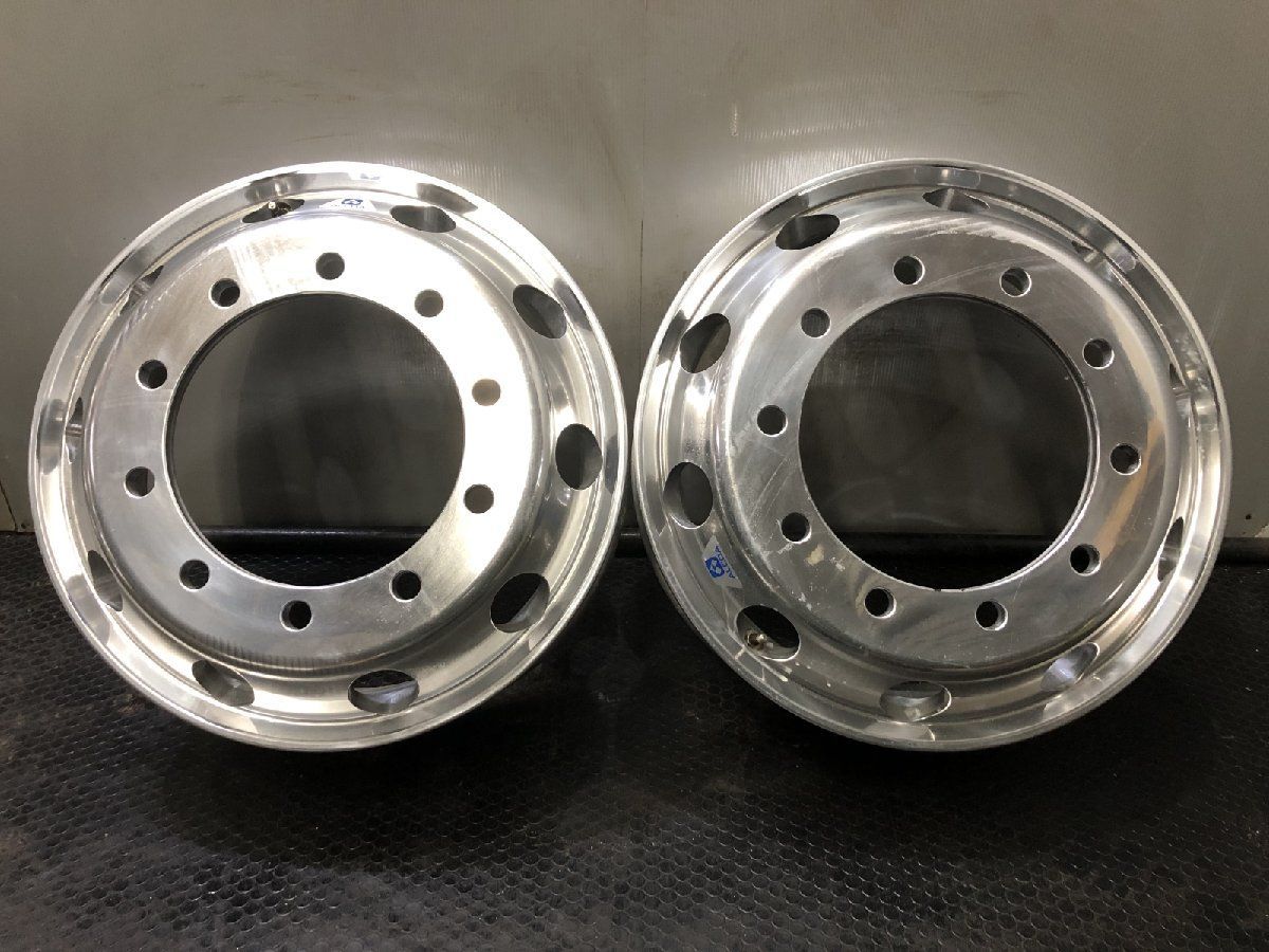 新車外し ALCOA アルコア トラック アルミホイール 22.5インチ 2本 