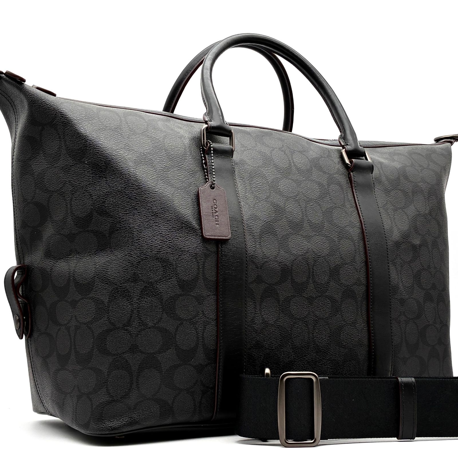 未使用に近い COACH コーチ シグネチャー トレッカー ボストンバッグ