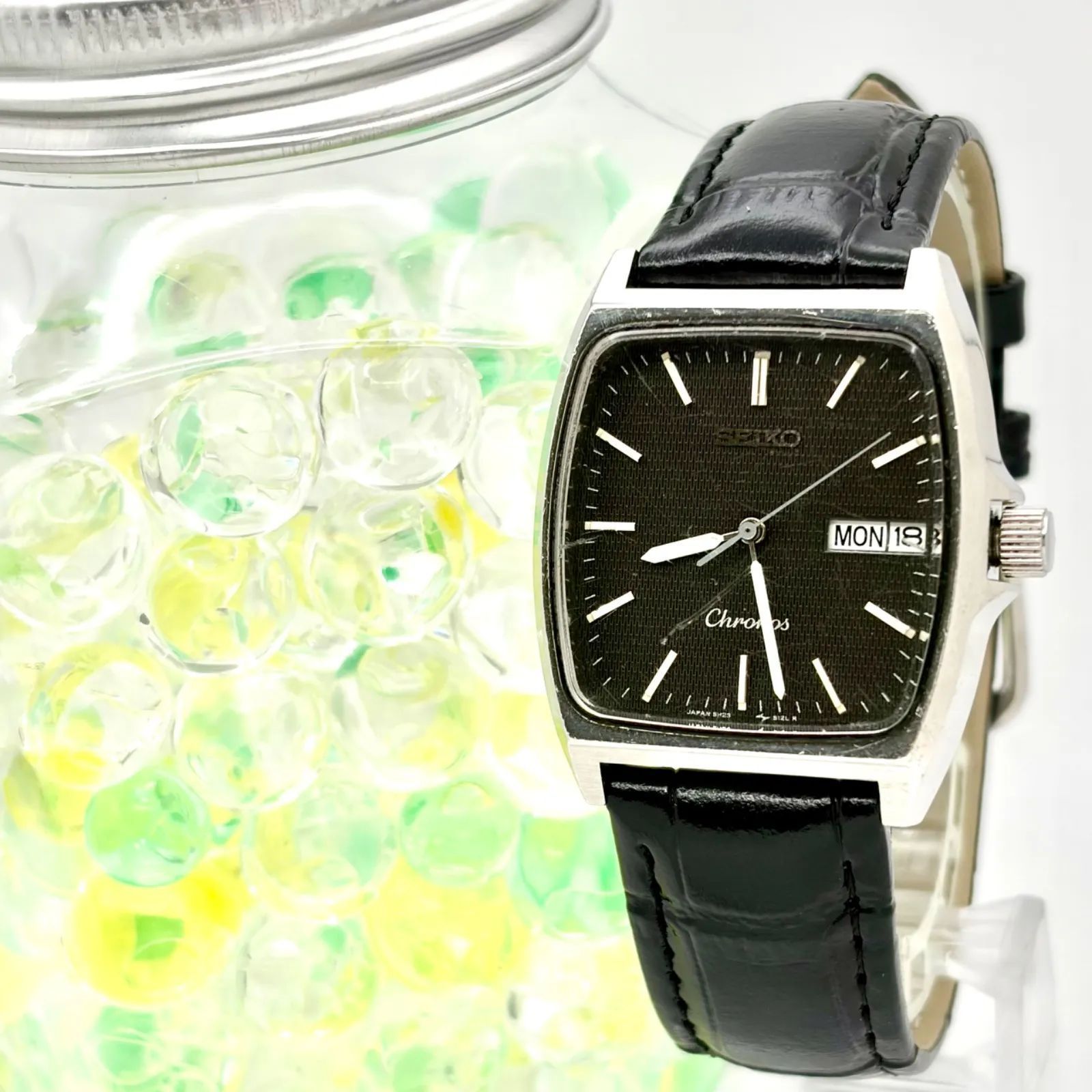 新品電池】SEIKO セイコー Chronos クロノス デイデイト シルバー 5H23