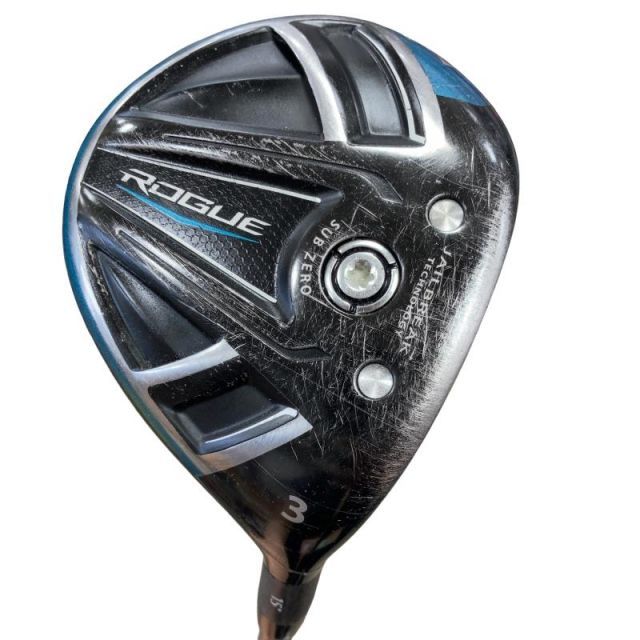 【中古】 キャロウェイ ROGUE SUBZERO 3W USA フェアウェイウッド FW リシャフト (フレックスその他) メンズ 男性用 右利き 右用 Cランク ゴルフクラブ