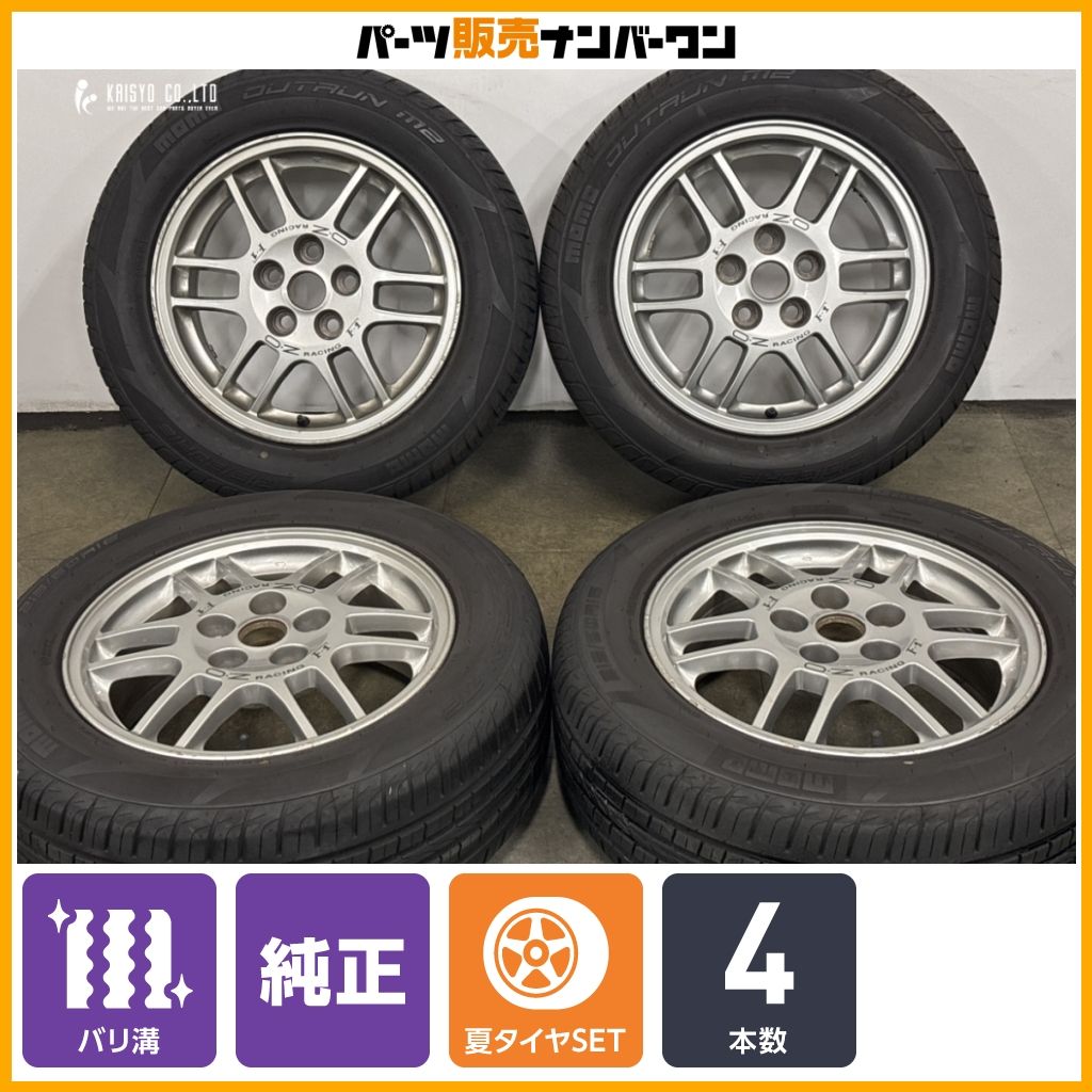【バリ溝】ミツビシ CN9A ランサーエボリューションIV 純正OP 16in 6.5J +46 PCD114.3 モモ アウトランM2 215/60R16 ランエボ エボ4 流用