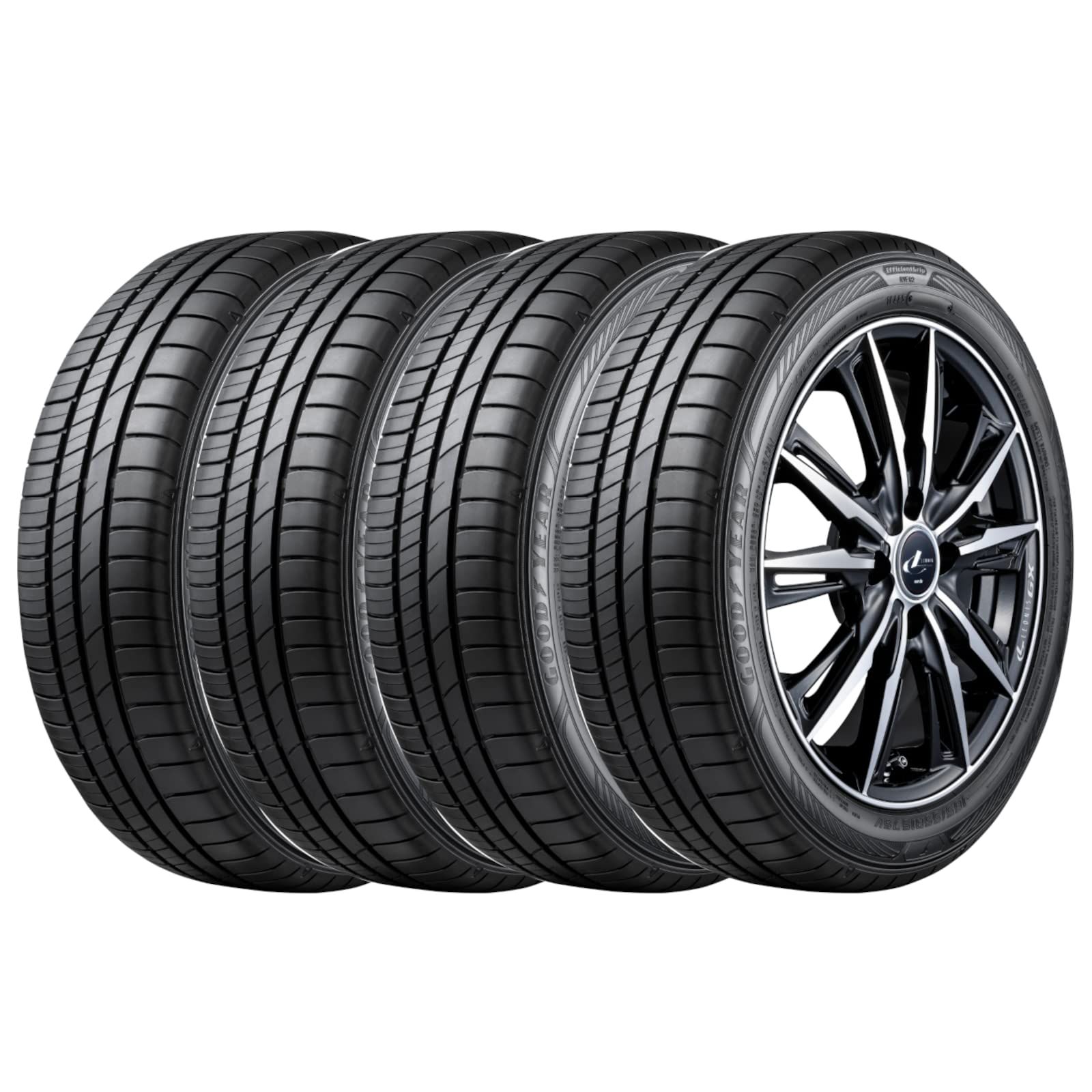 新品 グッドイヤー(GOODYEAR) サマー ミニバン用 155/65R14 75H EfficientGrip RVF02 タイヤのみ・ホイールなし 4本セット 05605102