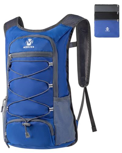 [mokzer] 折りたたみリュック 15L 折畳みバッグ ランニングバッグ 超軽量 パッカブル デイパック 小さな旅行 ハイキングバックパック アウトドアバック 自転車 ジョギング サイクリング スポーツ 通学 通勤 メンズ レディースmi 84bebe74