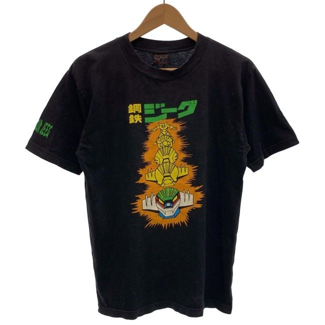 【中古】　Tシャツ　半袖　トップス　クルーネック　プリント　キャラクター　鋼鉄ジーグ　USA製　古着　/1953