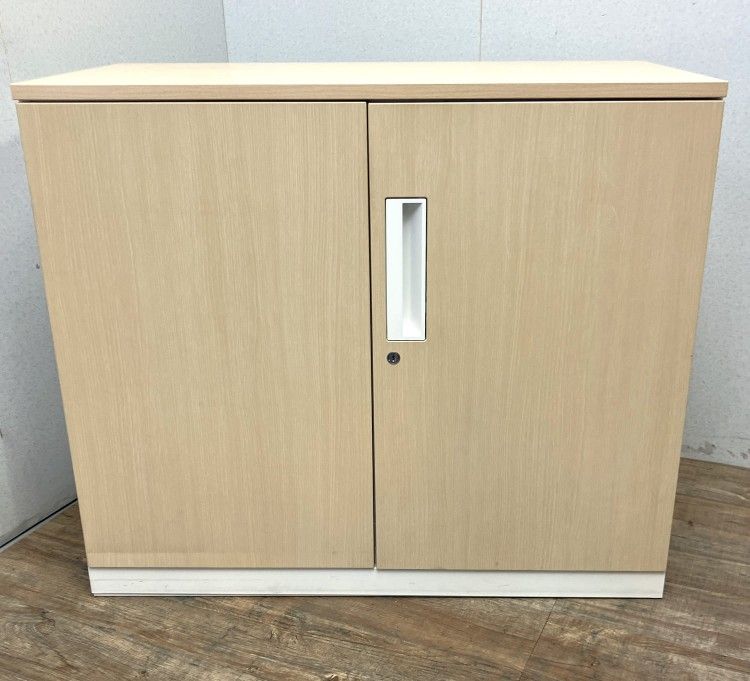 【中古品】コクヨ 天板付両開き書庫 BWUH-SD59SAWP1M*H701 ナチュラル