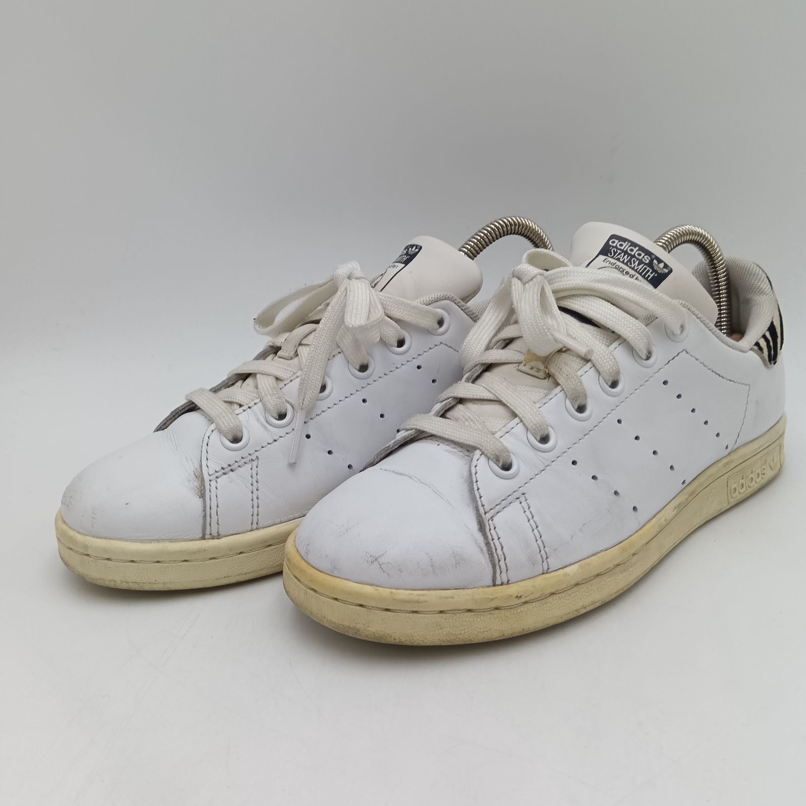 adidas アディダス Stan Smith スタンスミス ゼブラ柄 スニーカー B26590 レディース 23cm 白 ホワイト D-12-2