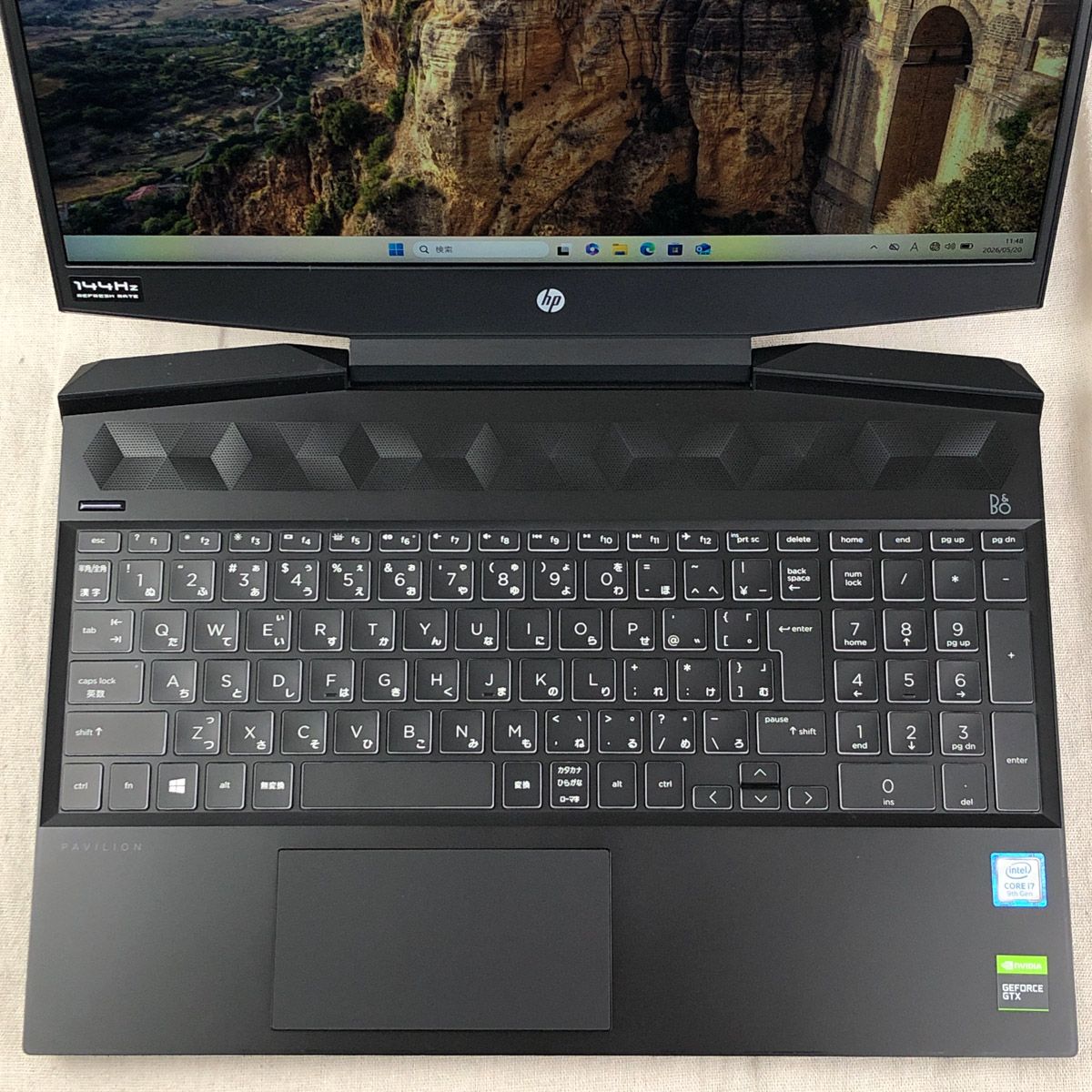 本体のみ】ゲーミングノートPC HP Pavilion Gaming Laptop 15-dk0015TX 