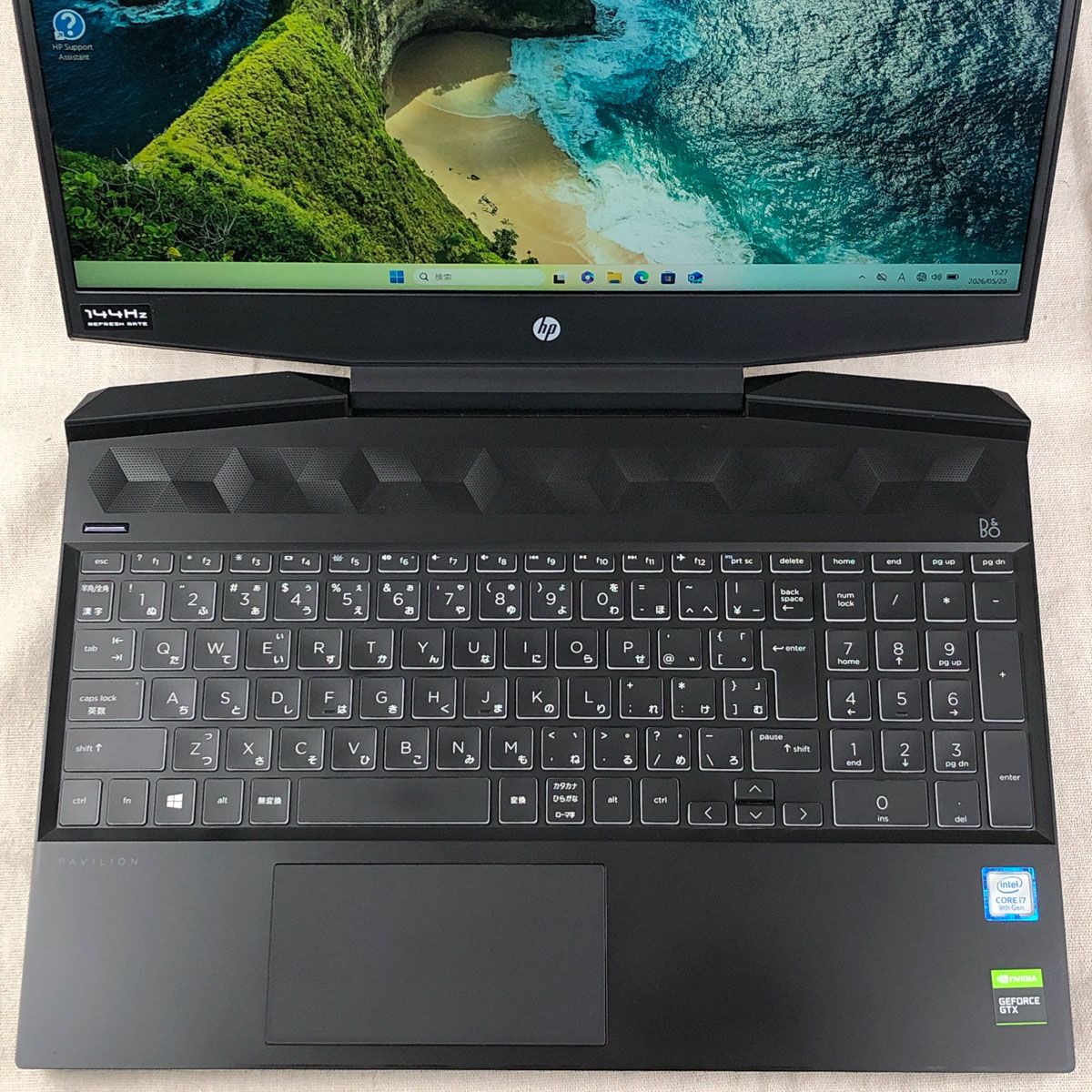 ジャンク HP Pavilion Gaming i7 GTX1650 16GB SSD 画面異常 - メルカリ