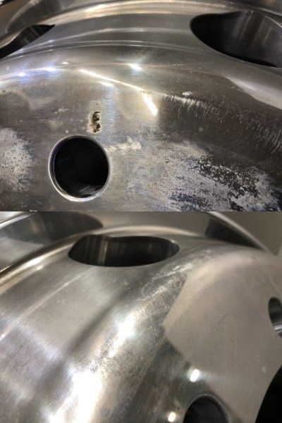 新車外し ALCOA アルコア トラック アルミホイール 22.5インチ 2本 